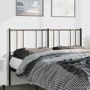Vidaxl vervangend hoofdbord 150 cm metaal zwart