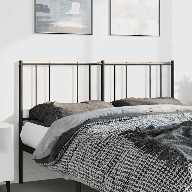 Vidaxl vervangend hoofdbord 150 cm metaal zwart