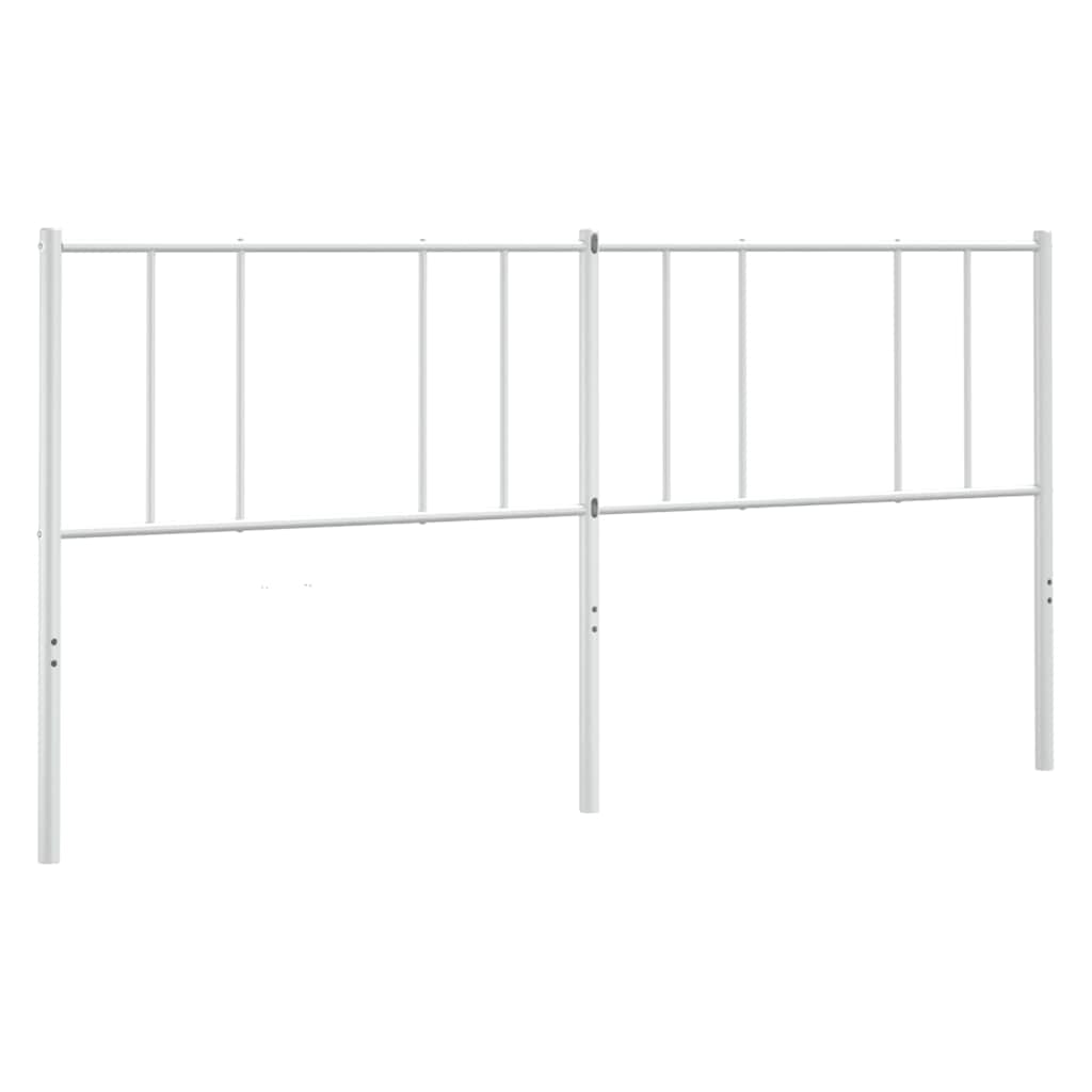 Vidaxl vervangend hoofdbord metaal wit 200 cm