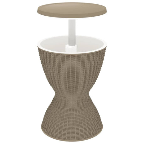 Vidaxl ijskoeltafel 3-in-1 polypropeen lichtbruin