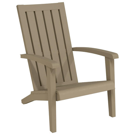 Vidaxl tuinstoel adirondack polypropeen lichtbruin