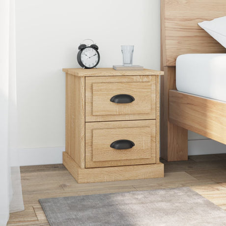 Vidaxl nachtkastje 39x39x47,5 cm bewerkt hout sonoma eikenkleurig