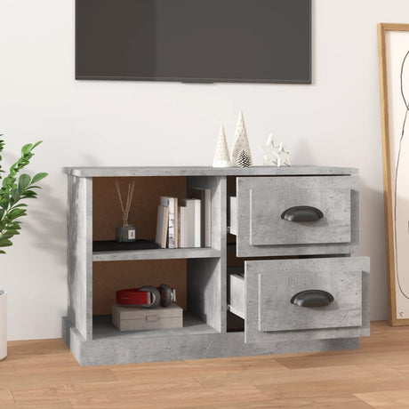 Vidaxl tv-meubel 73x35,5x47,5 cm bewerkt hout betongrijs