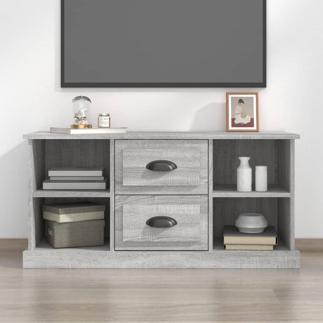 Vidaxl tv-meubel 99,5x35,5x48 cm bewerkt hout grijs sonoma eikenkleur