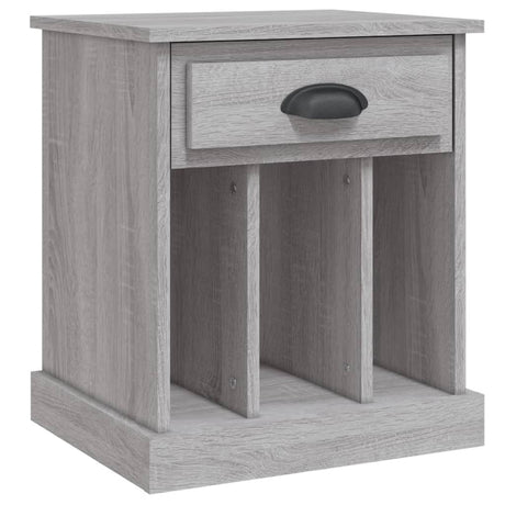 Vidaxl nachtkastje 43x36x50 cm grijs sonoma eikenkleurig