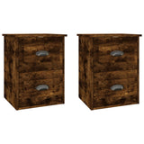 Vidaxl nachtkastjes 2 st wandgemonteerd 41,5x36x53 cm gerookt eiken