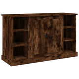 Vidaxl dressoir 100x35,5x60 cm bewerkt hout gerookt eikenkleurig