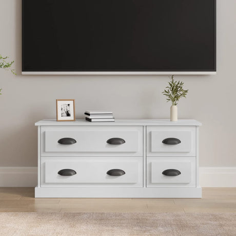 Vidaxl tv-meubel 100x35,5x45 cm bewerkt hout hoogglans wit