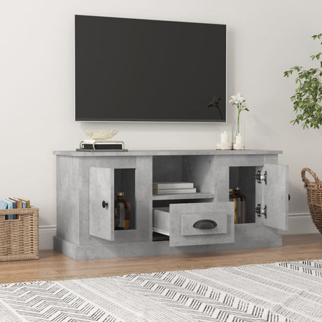 Vidaxl tv-meubel 100x35,5x45 cm bewerkt hout betongrijs