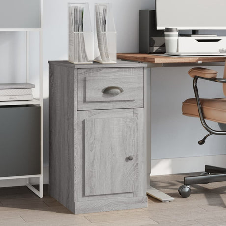 Vidaxl bijzetkast met lade 40x50x75 cm bewerkt hout grijs sonoma eiken