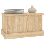 Vidaxl opbergbox sonoma eiken 50x30x28 cm bewerkt hout