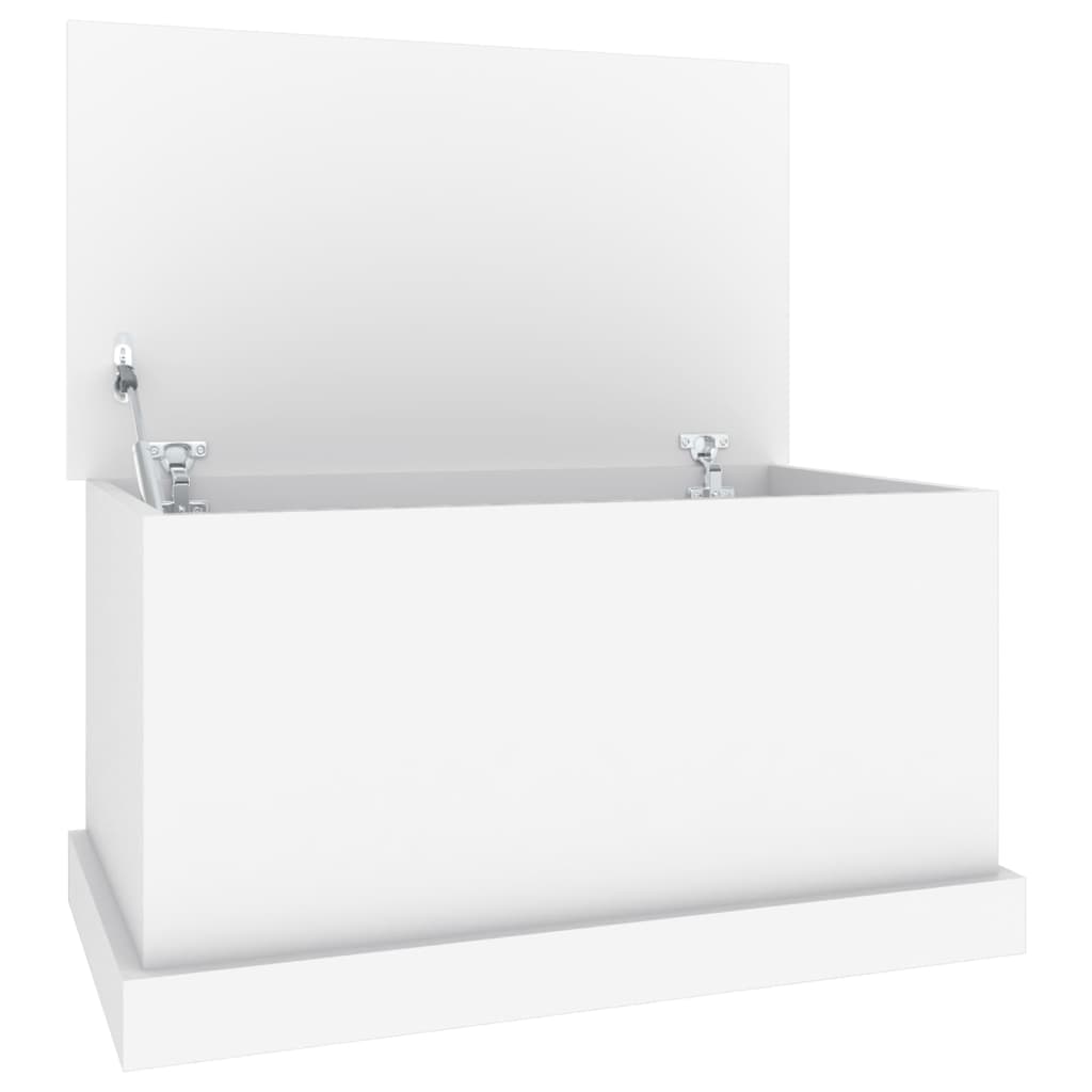 Vidaxl opbergbox wit 70x40x38 cm bewerkt hout