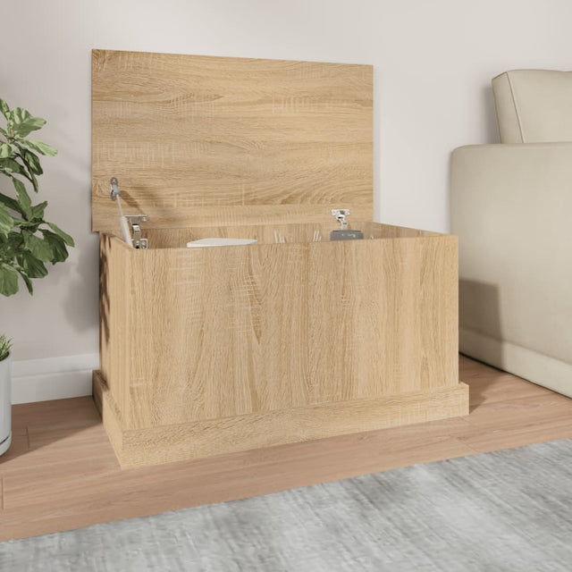 Vidaxl opbergbox sonoma eiken 70x40x38 cm bewerkt hout