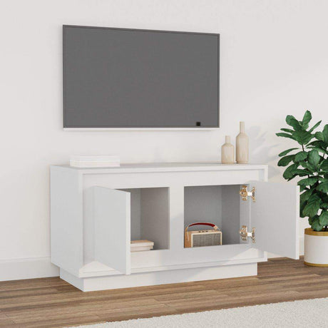 Vidaxl tv-meubel 80x35x45 cm bewerkt hout wit