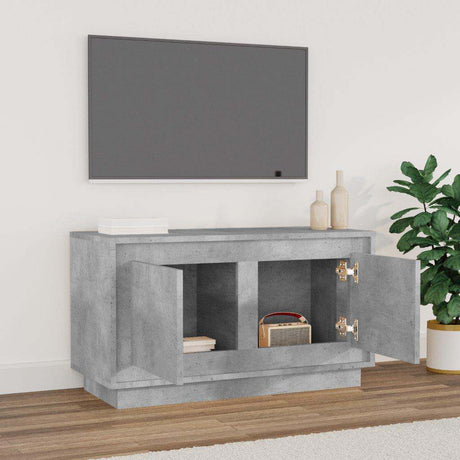 Vidaxl tv-meubel 80x35x45 cm bewerkt hout betongrijs