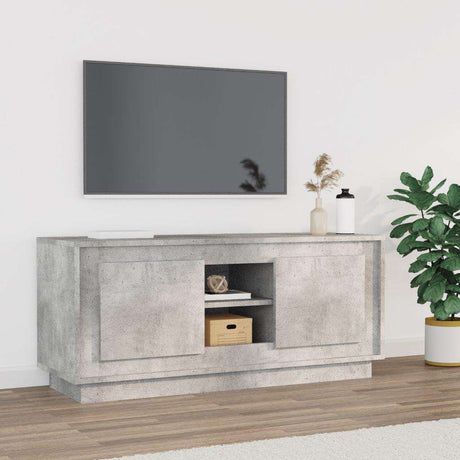 Vidaxl tv-meubel 102x35x45 cm bewerkt hout betongrijs