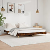 Vidaxl bedframe zonder matras 200x200 cm spaanplaat gerookt eiken