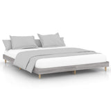 Vidaxl bedframe bewerkt hout grijs sonoma eikenkleurig 200x200 cm