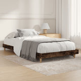Vidaxl bedframe zonder matras hout gerookt eikenkleurig 90x200 cm