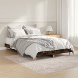 Vidaxl bedframe zonder matras hout gerookt eikenkleurig 120x190 cm