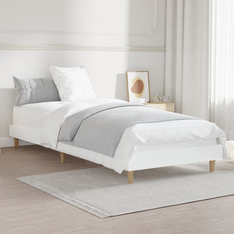 Vidaxl bedframe bewerkt hout wit 75x190 cm