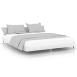 Vidaxl bedframe bewerkt hout hoogglans wit 200x200 cm