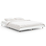 Vidaxl bedframe bewerkt hout wit 135x190 cm