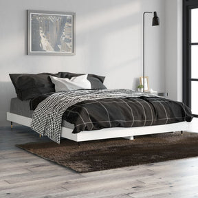 Vidaxl bedframe bewerkt hout wit 135x190 cm