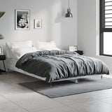 Vidaxl bedframe bewerkt hout betongrijs 120x190 cm