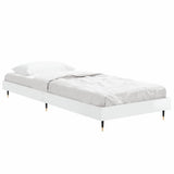 Vidaxl bedframe bewerkt hout hoogglans wit 75x190 cm