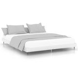 Vidaxl bedframe massief hout wit 200x200 cm