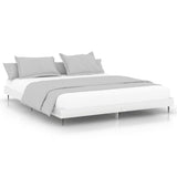 Vidaxl bedframe bewerkt hout hoogglans wit 120x200 cm
