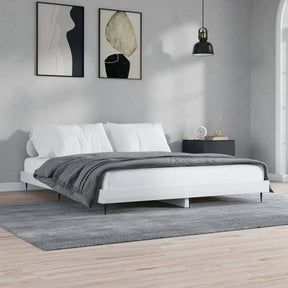 Vidaxl bedframe bewerkt hout hoogglans wit 120x200 cm
