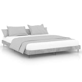 Vidaxl bedframe bewerkt hout betongrijs 120x200 cm