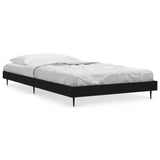 Vidaxl bedframe bewerkt hout zwart 100x200 cm