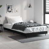 Vidaxl bedframe bewerkt hout zwart 100x200 cm