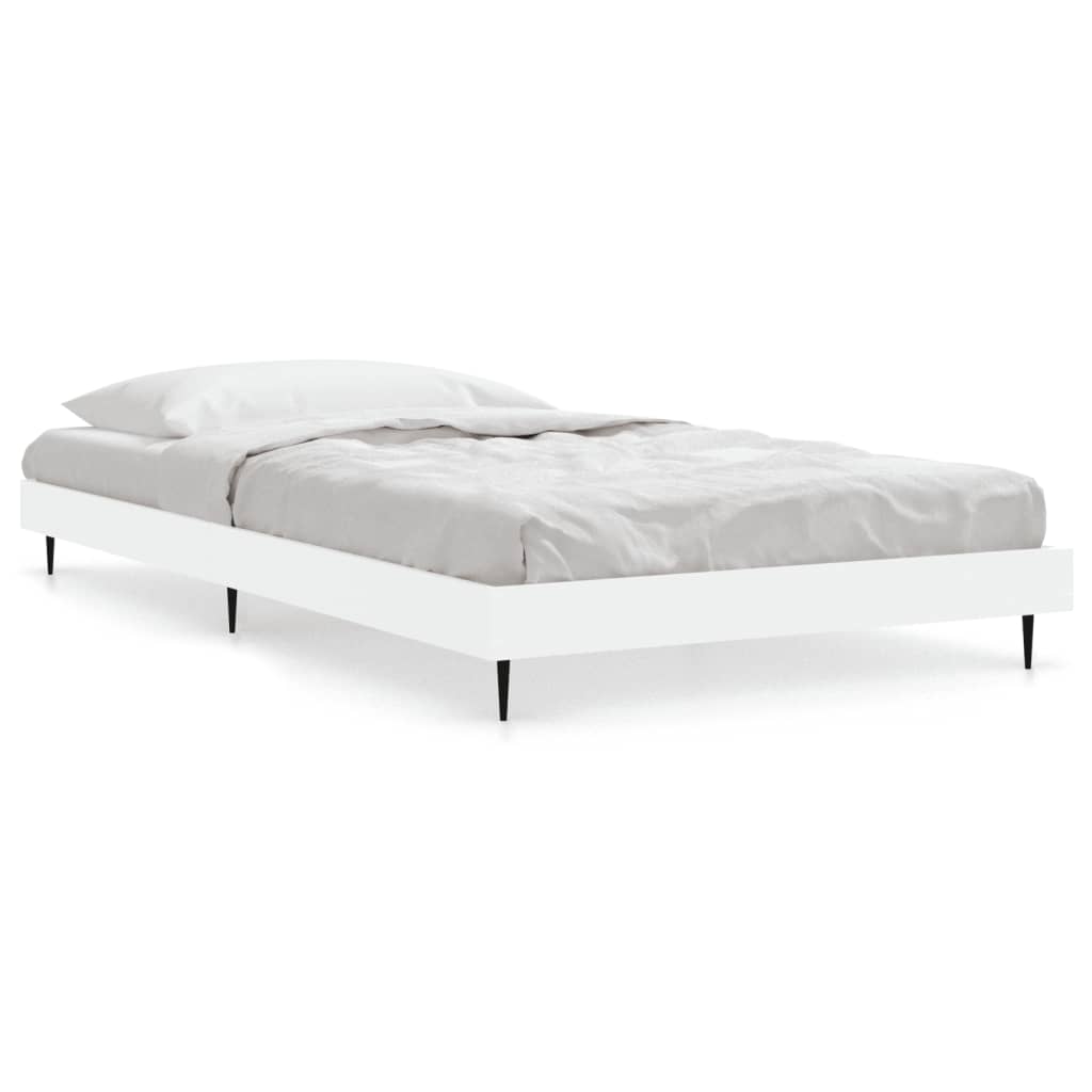 Vidaxl bedframe bewerkt hout wit 90x200 cm