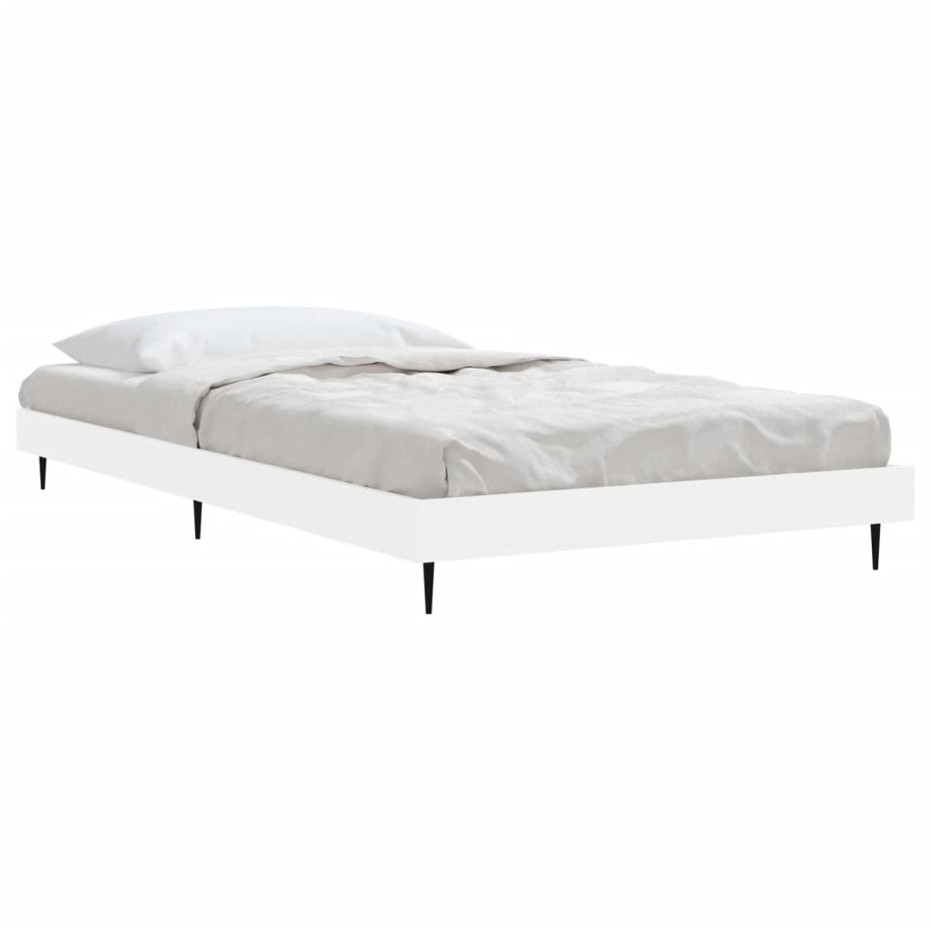 Vidaxl bedframe bewerkt hout wit 90x200 cm
