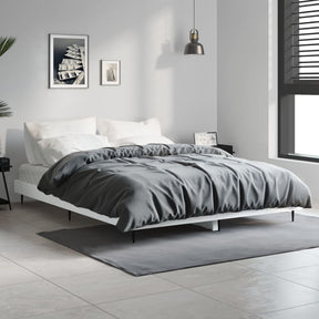 Vidaxl bedframe bewerkt hout wit 135x190 cm