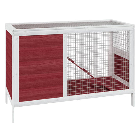 Klatka dla królika Vidaxxl 103x44x69,5 cm z litego drewna sosnowego w kolorze mokki