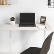 Vidaxl bureaublad 80x40x2,5 cm massief grenenhout wit