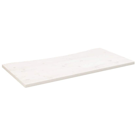 Vidaxl bureaublad 100x50x2,5 cm massief grenenhout wit
