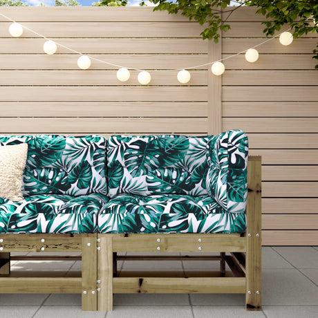 Vidaxl hoekbank met kussens geïmpregneerd grenenhout