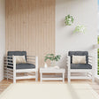 Vidaxl tuinstoelen met kussens 2 st massief grenenhout wit