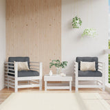 Vidaxl tuinstoelen met kussens 2 st massief grenenhout wit