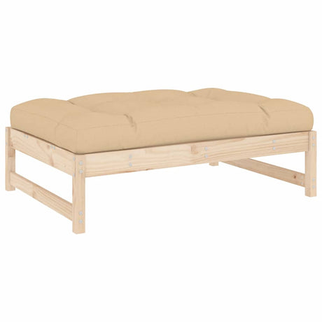 Vidaxl tuinvoetenbank 120x80 cm massief grenenhout