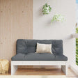 Vidaxl middenbank 120x80 cm massief grenenhout wit