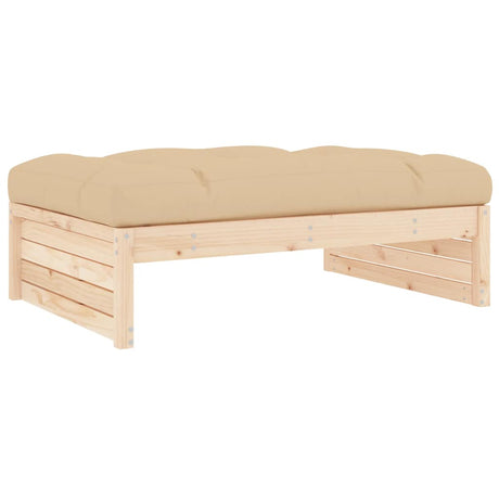 Vidaxl tuinvoetenbank 120x80 cm massief grenenhout