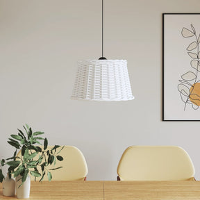 Klosz sufitowy Vidaxx ø45x28 cm wiklinowy biały