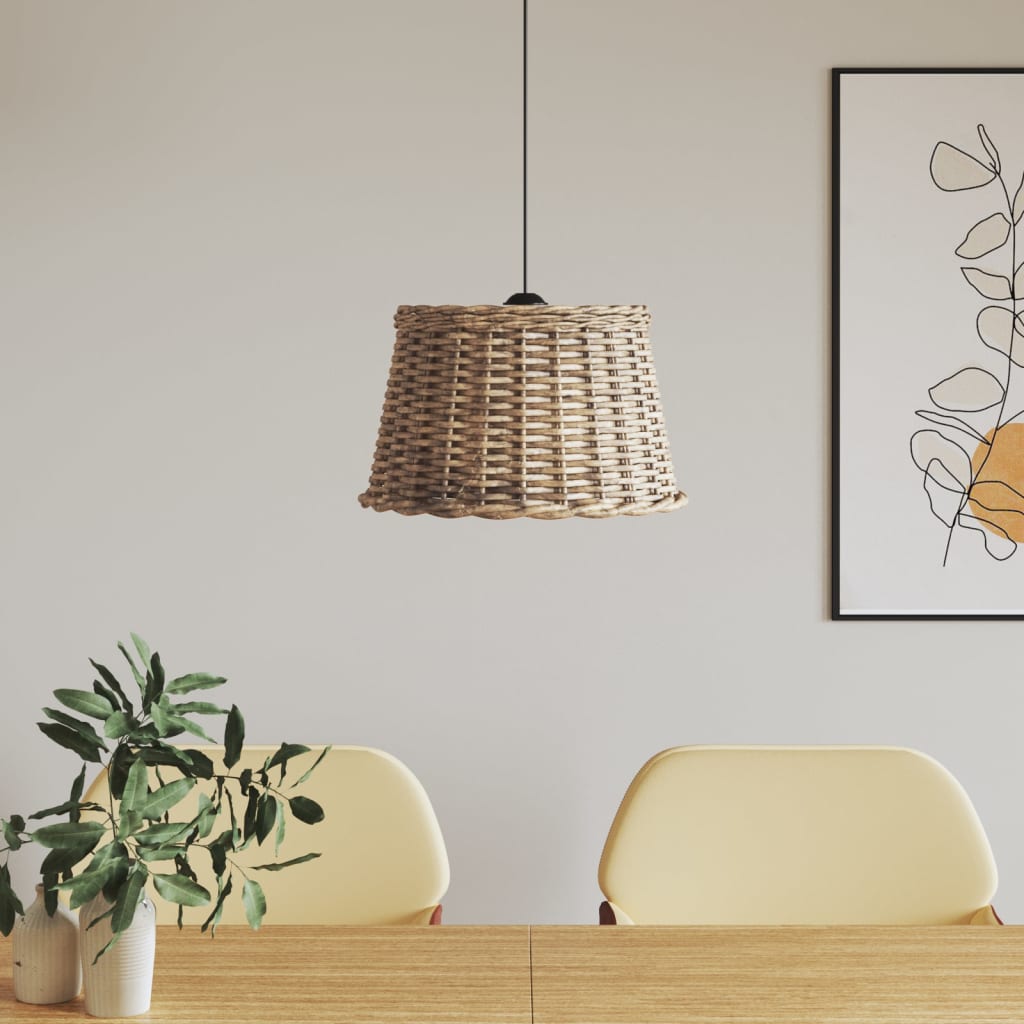 Klosz sufitowy Vidaxx ø45x28 cm wiklinowy brąz